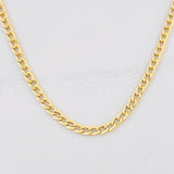 Cadena Cubana 4.5g / 60cm / 3mm Oro Amarillo 18K