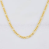 Cadena Figaro 3.2g / 50cm / 2.4mm Oro Amarillo 18K