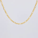 Cadena Figaro 2.75g / 45cm / 2.5mm Oro Amarillo 18K