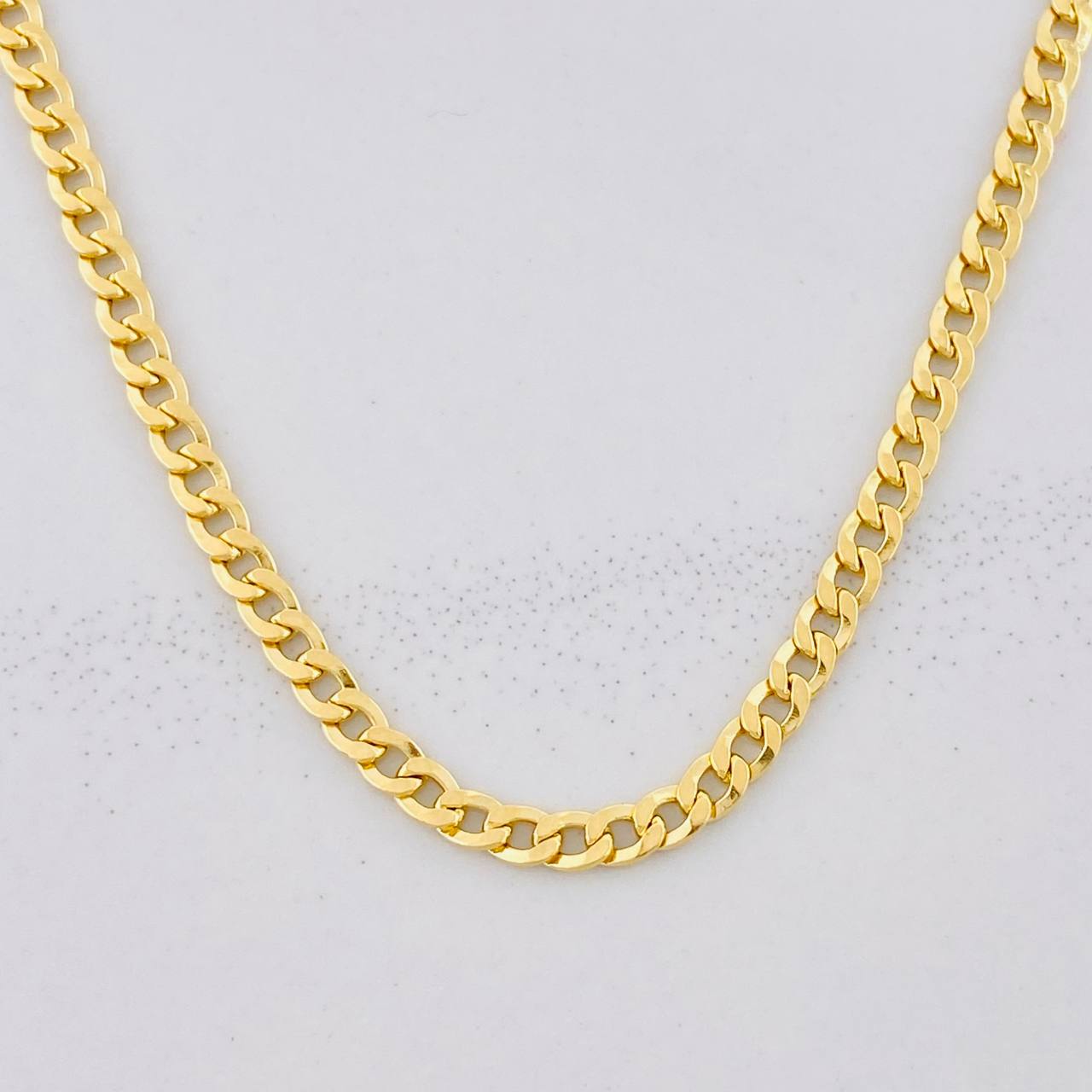 Cadena Cubana 4.65g / 50cm / 2.8mm Oro Amarillo 18K