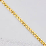 Cadena Cubana 4.55g / 50cm / 2.8mm Oro Amarillo 18K