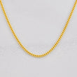 Cadena Mini Cubana 4.8g / 50cm / 1.4mm Oro Amarillo 18K