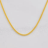 Cadena Mini Cubana 4.75g / 50cm / 1.4mm Oro Amarillo 18K