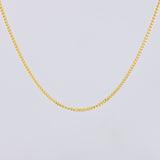 Cadena Mini Cubana 4.8g / 50cm / 1.4mm Oro Amarillo 18K