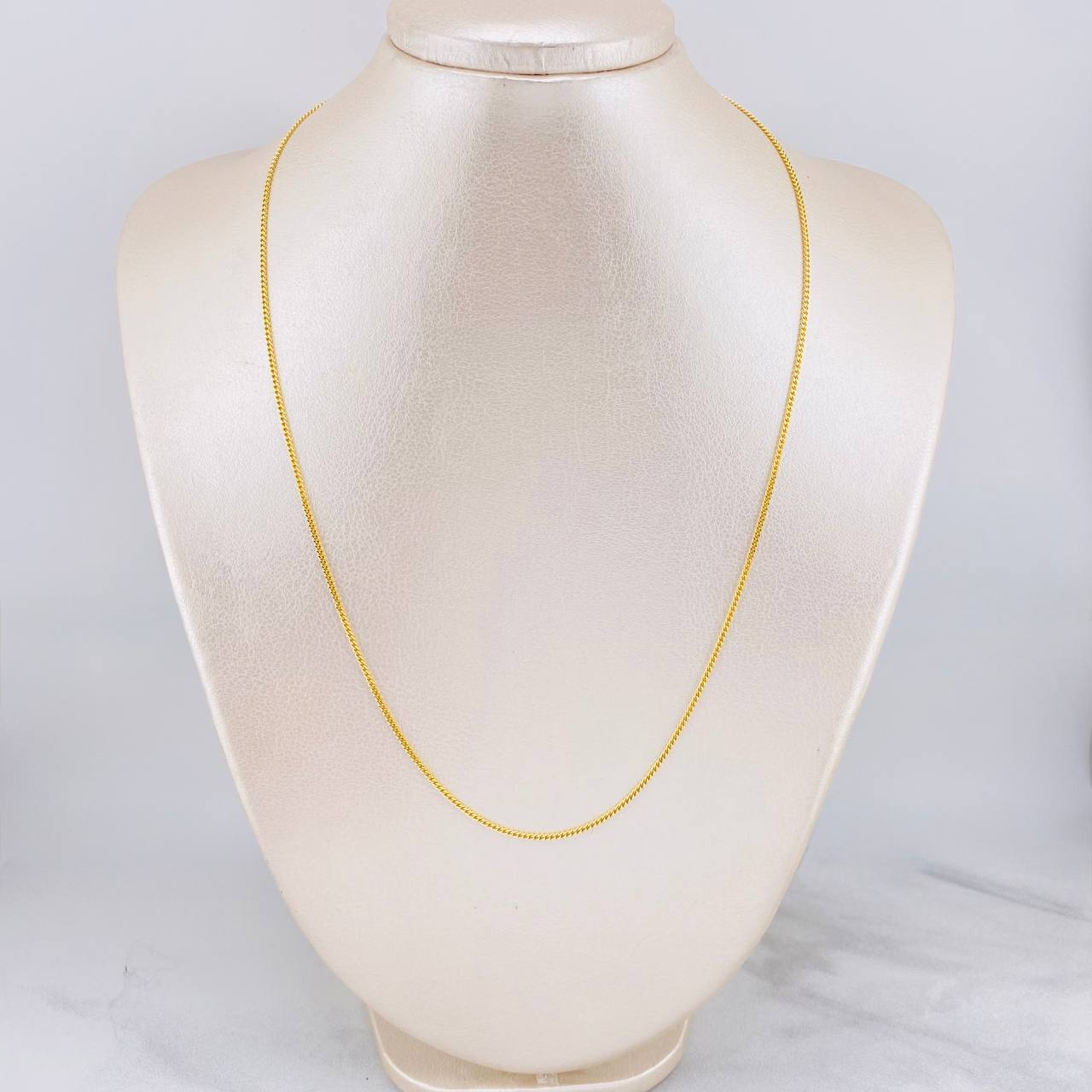 Cadena Mini Cubana 4.75g / 50cm / 1.4mm Oro Amarillo 18K