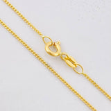 Cadena Mini Cubana 1.75g / 45cm / 0.9mm Oro Amarillo 18K