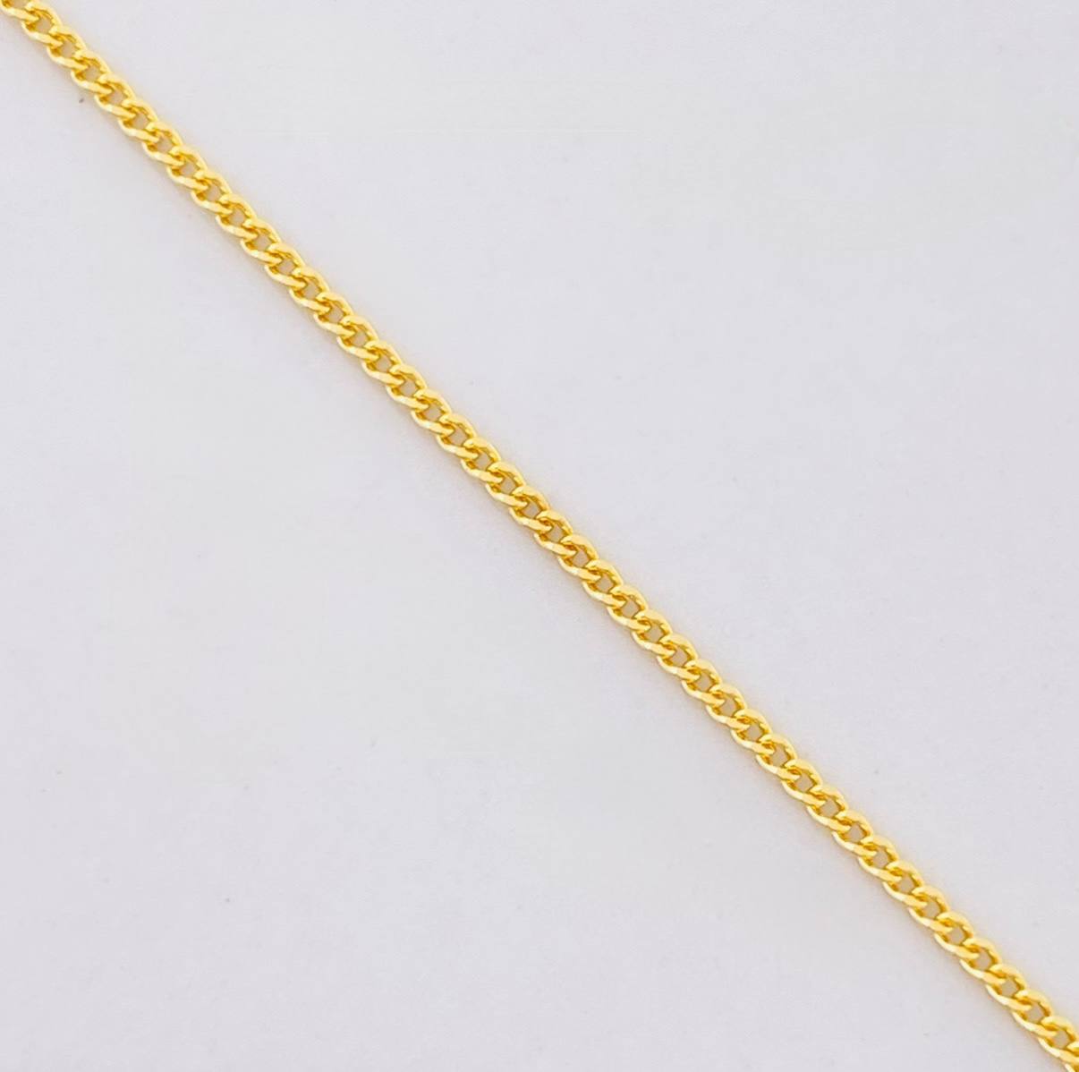 Cadena Mini Cubana 1.75g / 45cm / 0.9mm Oro Amarillo 18K