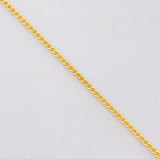 Cadena Mini Cubana 1.75g / 45cm / 0.9mm Oro Amarillo 18K