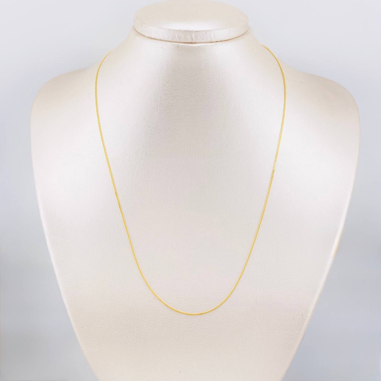 Cadena Mini Cubana 1.75g / 45cm / 0.9mm Oro Amarillo 18K