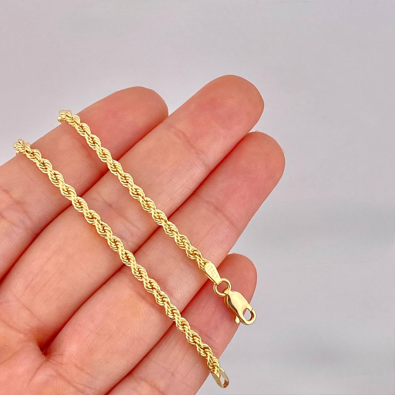 Cadena Lazo 6.15g / 60cm / 2.7mm Oro Amarillo 18K