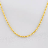 Cadena Lazo 2.15g / 60cm / 1.7mm Oro Amarillo 18K