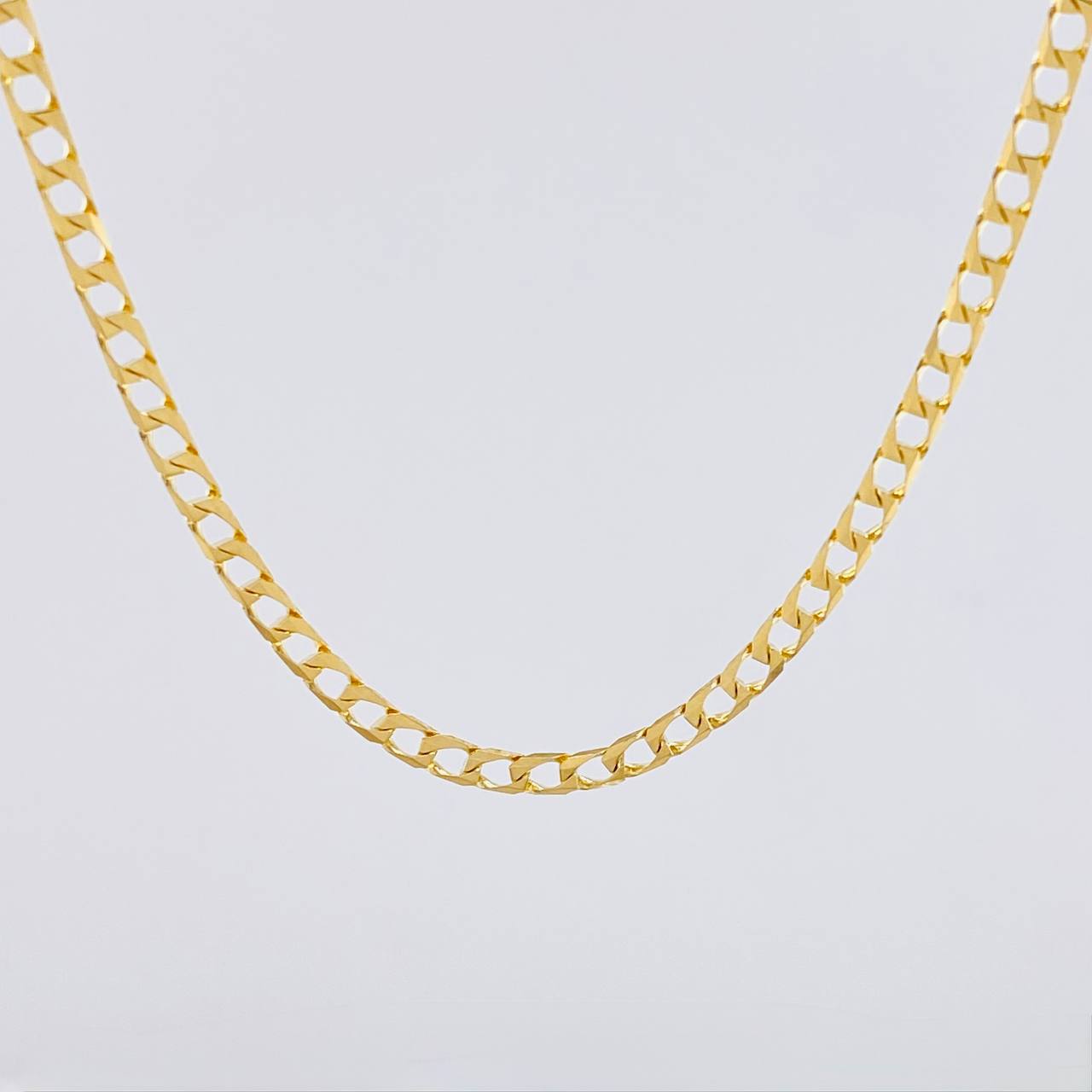 Cadena Panzer 10g / 60cm / 2.8mm Oro Amarillo 18K