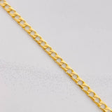 Cadena Panzer 10g / 60cm / 2.8mm Oro Amarillo 18K