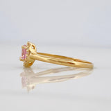 Anillo Flor Circular 1.7 g / T6 1/2 Oro Amarillo 18K