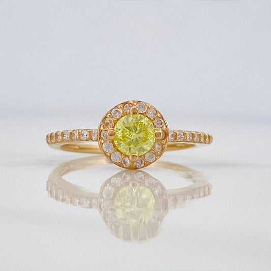 Anillo Flor Churumbela 2.45 g / T7 Oro Amarillo 18K