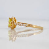 Anillo Flor Churumbela 2.45 g / T7 Oro Amarillo 18K