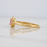 Anillo Flor Circular 1.7 g / T7 Oro Amarillo 18K