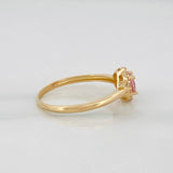 Anillo Flor Circular 1.7 g / T7 Oro Amarillo 18K