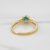 Anillo Halo Cicular 2.3 g / T7 Oro Amarillo 18K