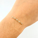 Herraje Retazo GC 5 Eslabones 0.3gr / 2.9cm / 3.3mm Oro Amarillo 18K