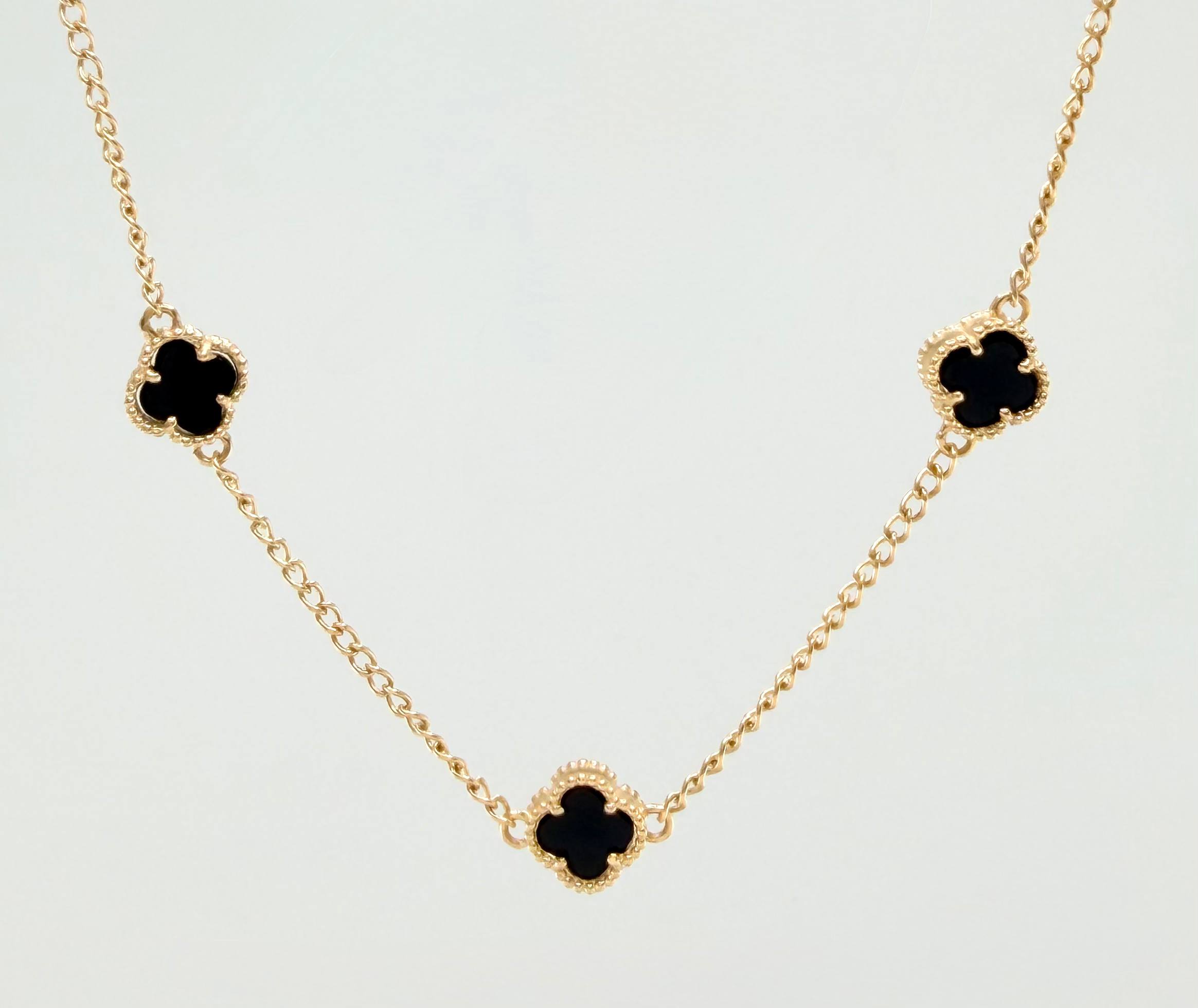 Cadena Trebol Aro Seguido 8.35gr / 40cm / 7mm Oro Amarillo Nac.Esp. 18K