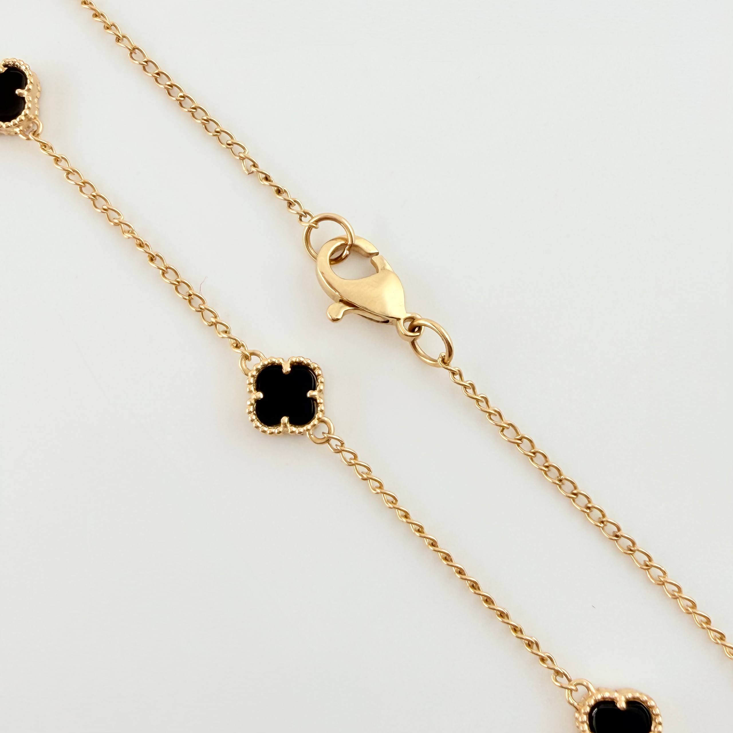 Cadena Trebol Aro Seguido 8.35gr / 40cm / 7mm Oro Amarillo Nac.Esp. 18K