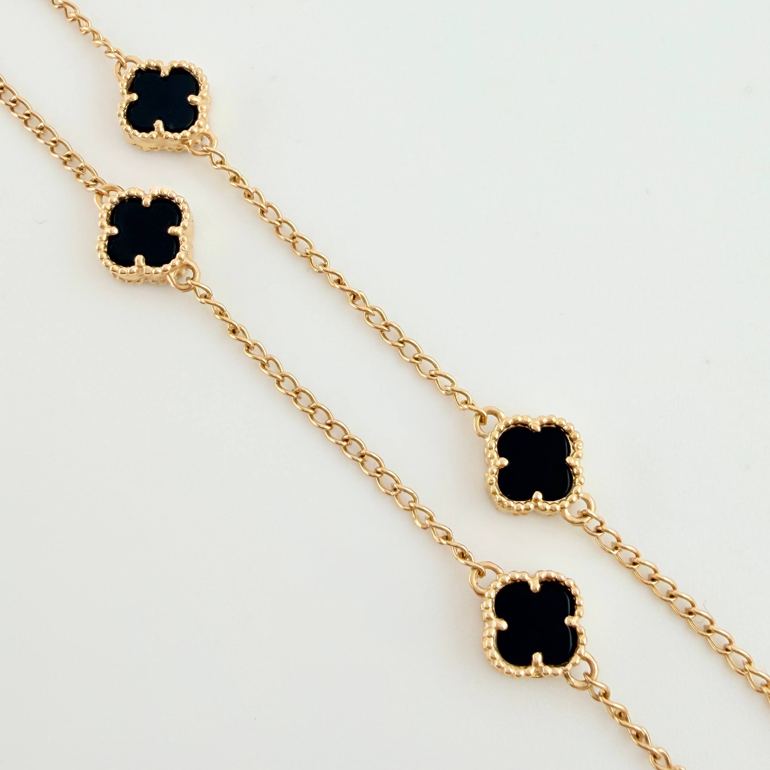 Cadena Trebol Aro Seguido 8.35gr / 40cm / 7mm Oro Amarillo Nac.Esp. 18K