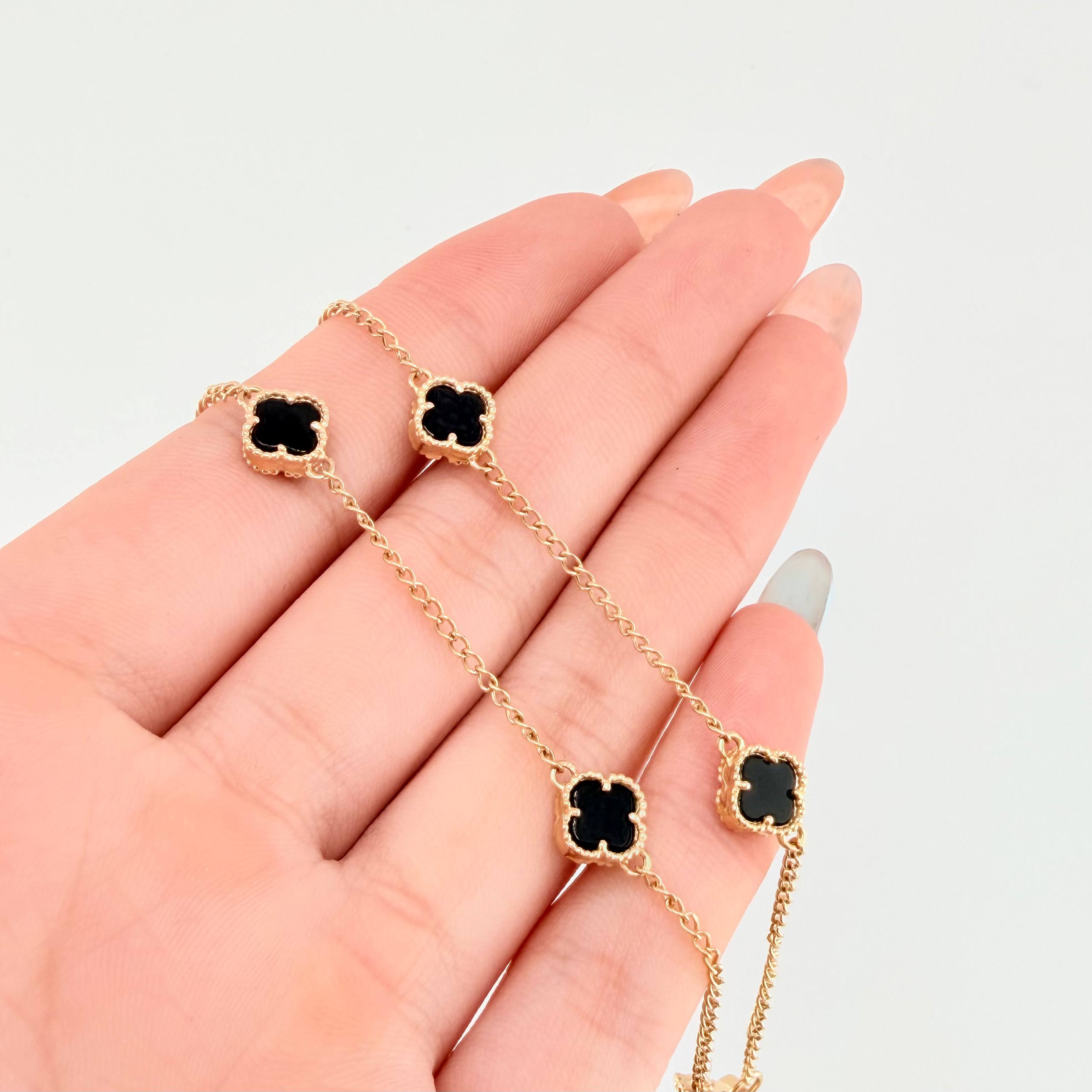 Cadena Trebol Aro Seguido 8.35gr / 40cm / 7mm Oro Amarillo Nac.Esp. 18K