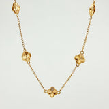 Cadena Trebol Diamantado  12.85gr / 50cm / 10mm Oro Amarillo Nac.Esp. 18K