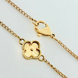 Cadena Trebol Diamantado  12.85gr / 50cm / 10mm Oro Amarillo Nac.Esp. 18K