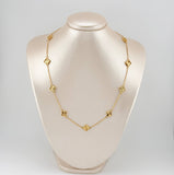 Cadena Trebol Diamantado  12.85gr / 50cm / 10mm Oro Amarillo Nac.Esp. 18K