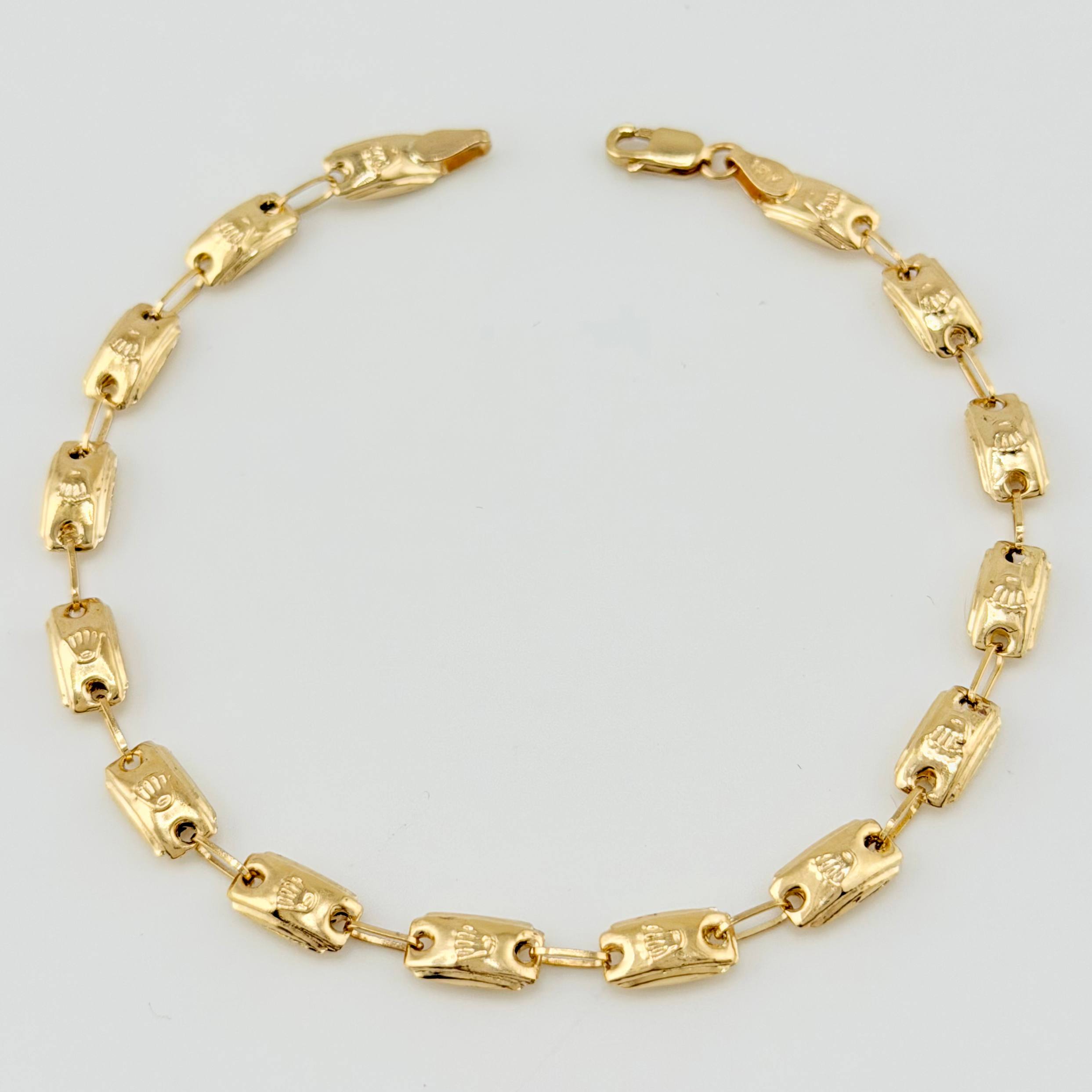 Pulso Rustico Rx 4.25gr / 20cm / 5mm Oro Amarillo 18K