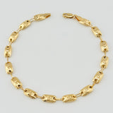 Pulso Rustico Rx 4.25gr / 20cm / 5mm Oro Amarillo 18K