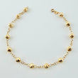 Pulso Tipo Militar Diamantado 2.2gr / 17cm / 4mm Oro Amarillo 18K ©