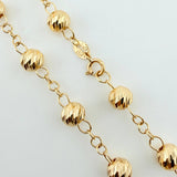 Pulso Tipo Militar Diamantado 2.2gr / 17cm / 4mm Oro Amarillo 18K ©