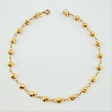 Pulso Tipo Militar 2.5gr / 20.5cm / 4mm Oro Amarillo 18K