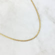 Cadena Plana 3.75gr / 40cm / 2.45mm Diamantada Tres Oros +3 ©