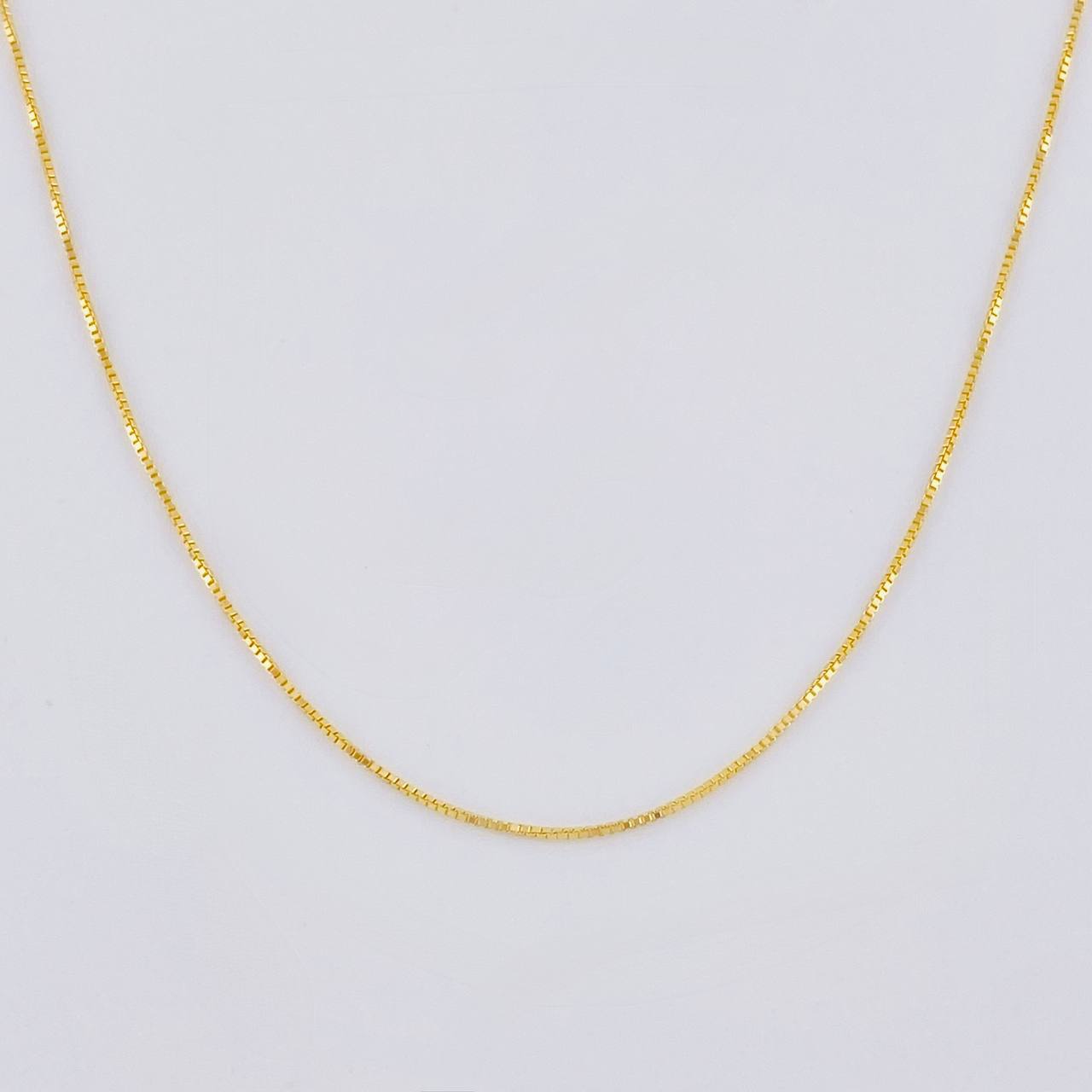 Cadena Veneciana 1g / 50cm / 0.55mm Oro Amarillo 18K