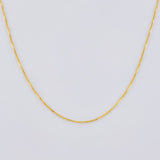 Cadena Veneciana 1g / 50cm / 0.55mm Oro Amarillo 18K