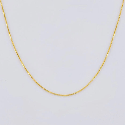 Cadena Veneciana 1.2g / 45cm / 0.7mm Oro Amarillo 18K
