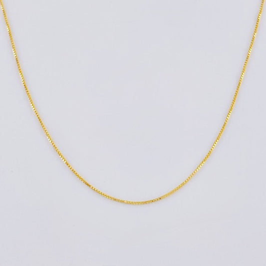 Cadena Veneciana 1g / 50cm / 0.55mm Oro Amarillo 18K