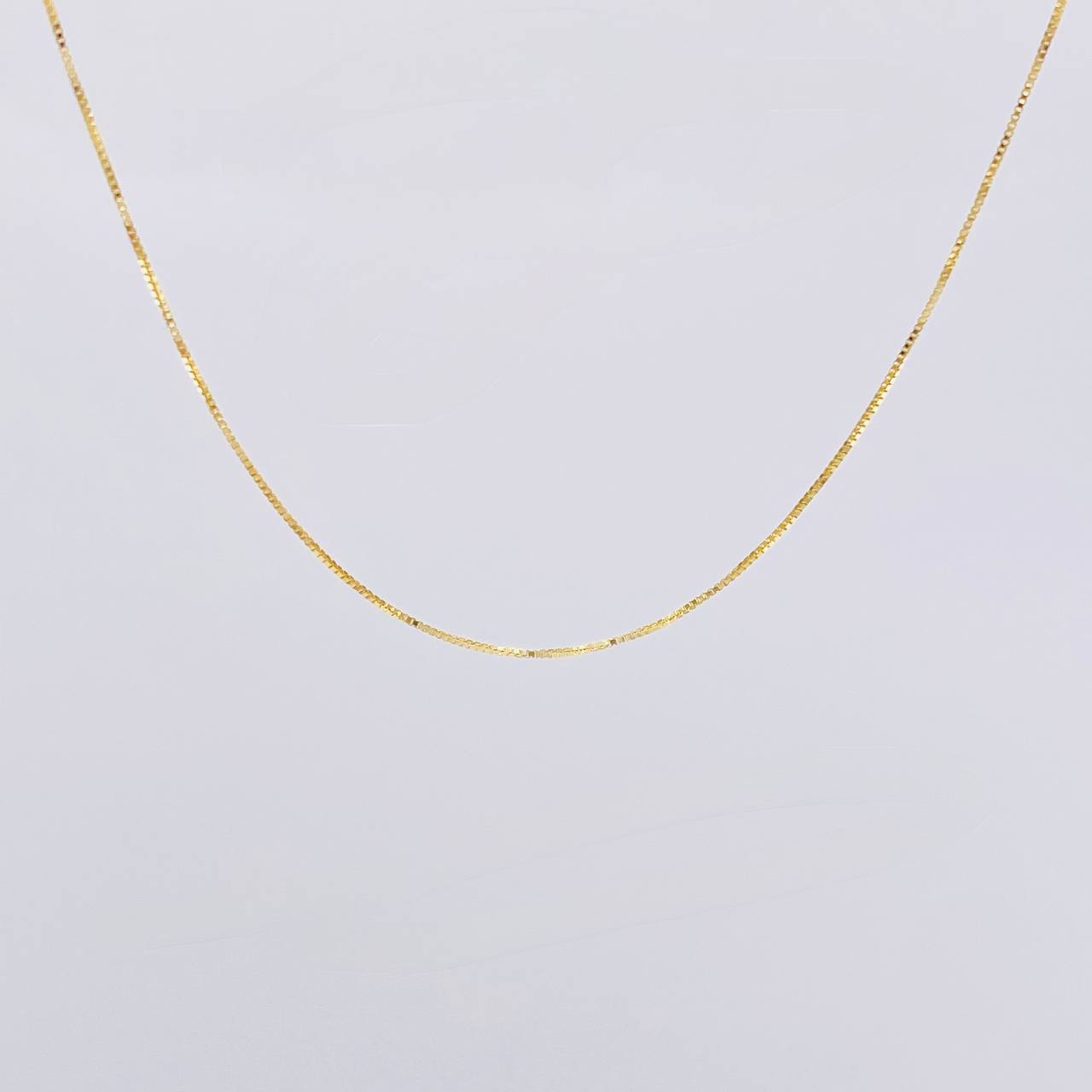 Cadena Veneciana 1g / 50cm / 0.55mm Oro Amarillo 18K