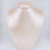 Cadena Veneciana 1g / 50cm / 0.55mm Oro Amarillo 18K