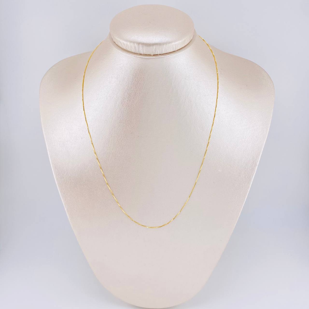 Cadena Veneciana 1g / 50cm / 0.55mm Oro Amarillo 18K