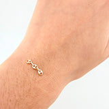Herraje Retazo GC 3 Eslabones 0.2gr / 1.6cm / 3.3mm Oro Amarillo 18K