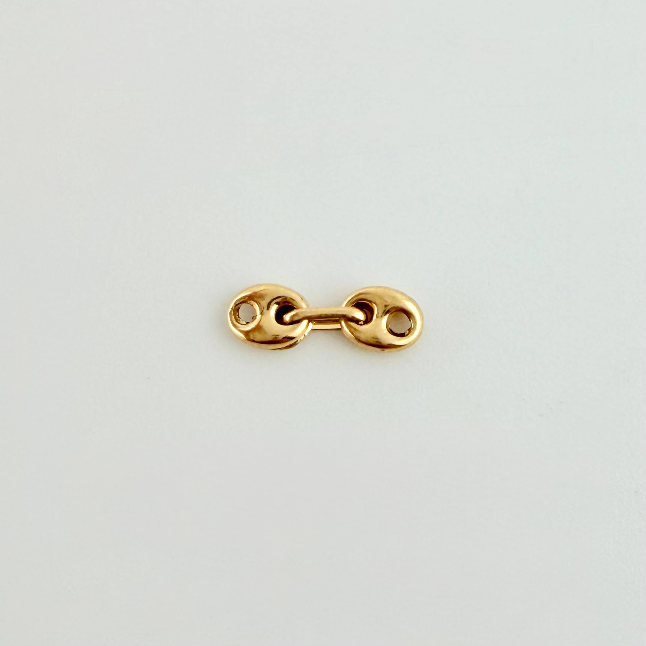 Herraje Retazo GC 2 Eslabones 0.1gr / 1cm / 3.3mm Oro Amarillo 18K