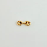 Herraje Retazo GC 2 Eslabones 0.1gr / 1cm / 3.3mm Oro Amarillo 18K