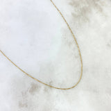 Cadena Veneciana 1.25gr / 45cm / 0.6mm Oro Amarillo +3