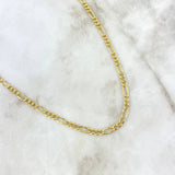 Cadena Fígaro 6.25gr / 60cm / 4.5mm Oro Amarillo +0