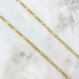 Cadena Fígaro 6.25gr / 60cm / 4.5mm Oro Amarillo +0